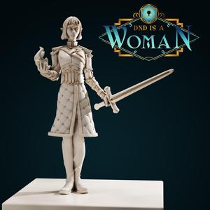 Half-Elf Warlock – Jilsa Rennwin – 28/32mm and 75mm