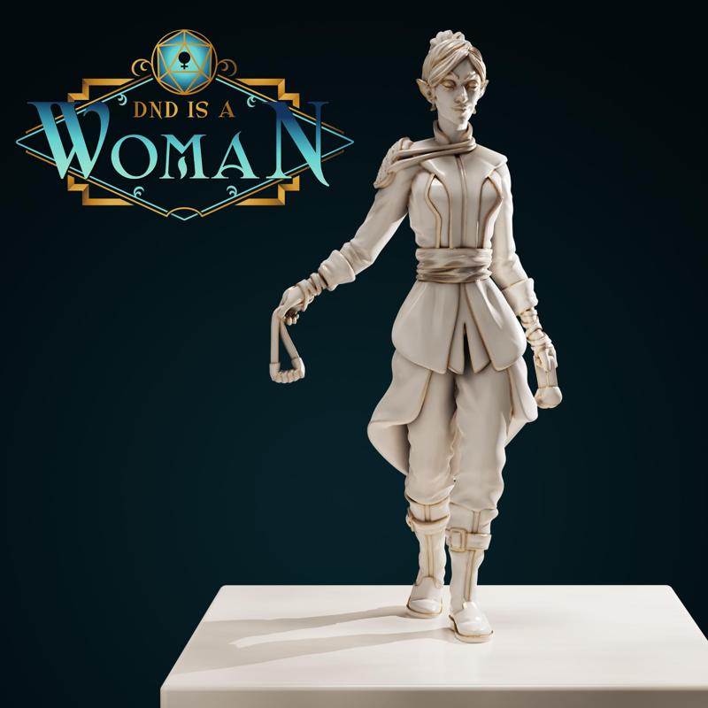 Elf Rogue – Roshia – 28/32mm and 75mm