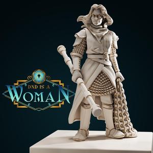 Human Cleric – Dorothea – 28/32mm and 75mm