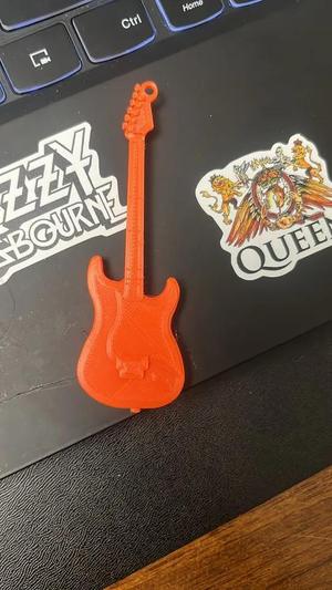 stratocaster guitar keychain   