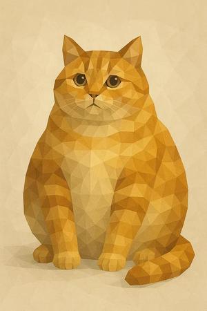 Fat Cat Low Poly