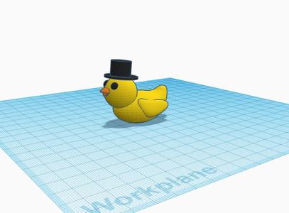 Rubber Duck With Top Hat