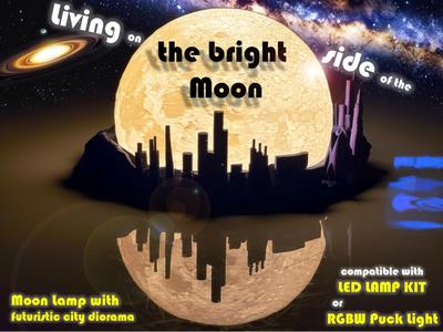 Living on the bright side of the moon / Diorama
