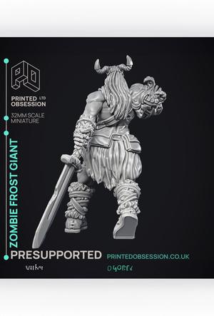 Zombie Frost Giant – Giant – PRESUPPORTED – 32mm Scale