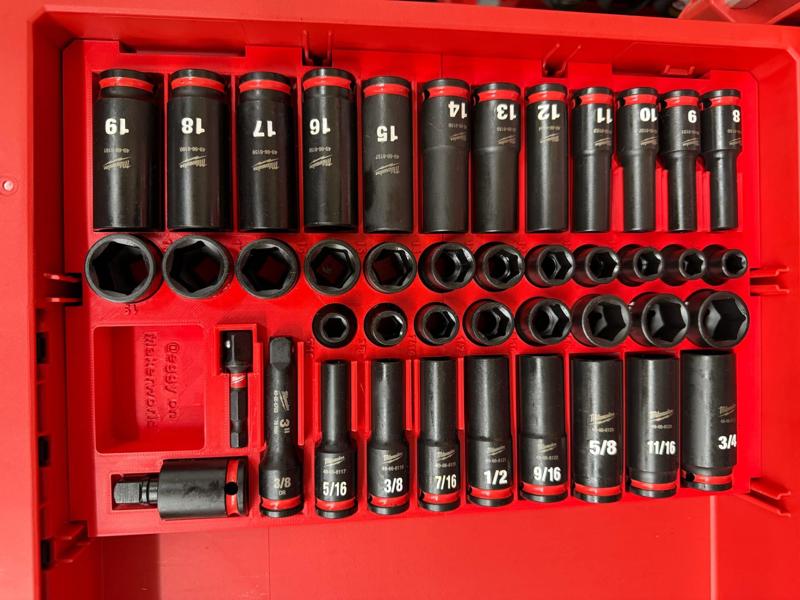 Milwaukee 4 Drawer Insert 3/8in 43PC Socket Set