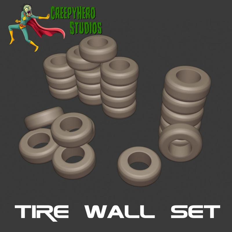 Gaslands Tire Wall Set