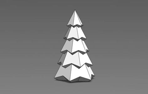 Low Poly Christmas Tree B