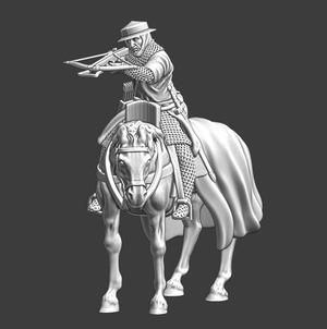 Medieval mounted crossbowman