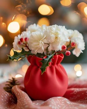 Christmas Sack Vase